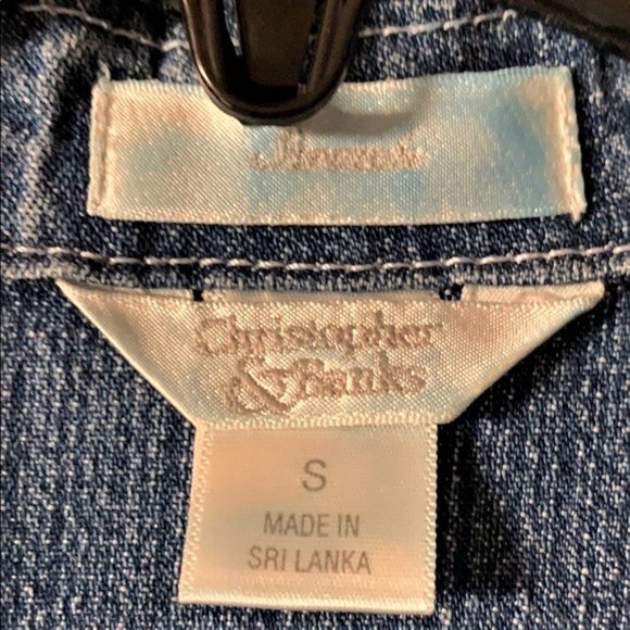 Christopher & Banks Denim Shirt Size S Blue - Picture 6 of 6